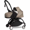 BABYZEN Kinderwagen YOYO2 0+ Black Mit Neugeborenenaufsatz Taupe