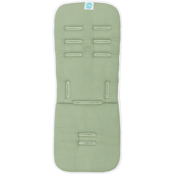 Fillikid Sitzauflage Wendbar Muslin Salbei 1 Fillikid Sitzauflage Wendbar Muslin Salbei