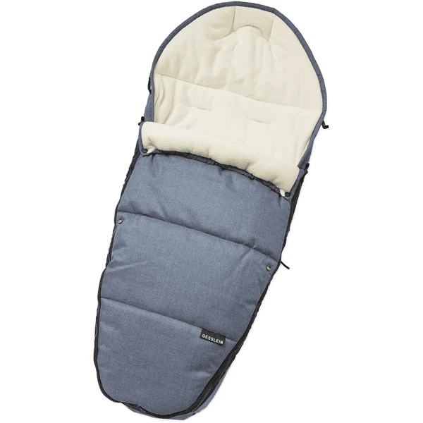 GESSLEIN Fußsack Sleepy, Eisblau Meliert 1 GESSLEIN Fußsack Sleepy, Eisblau Meliert