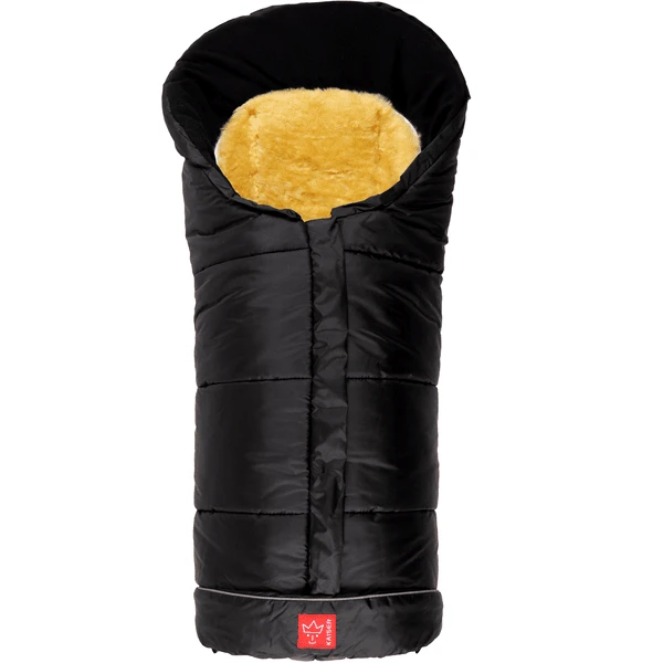 KAISER Fußsack SHEEPY Mit Lammfelleinlage Schwarz 1 KAISER Fußsack SHEEPY Mit Lammfelleinlage Schwarz