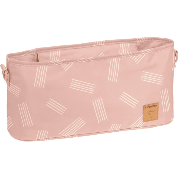 LÄSSIG Kinderwagen Organizer Soft Stripes Rose 1 LÄSSIG Kinderwagen Organizer Soft Stripes Rose
