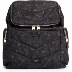 Storksak Wickelrucksack Alyssa Leopard Black